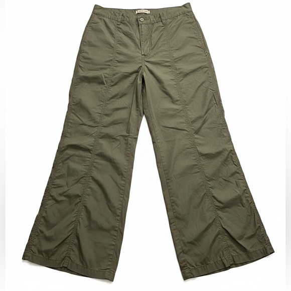 NWT Women's Cotton Mid-Rise Baggy Parachute Pants - Picture 2 of 8